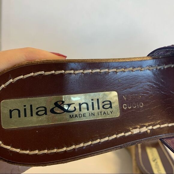 Nils & Nila purple rhinestone and jewel sandals - Picture 7 of 8